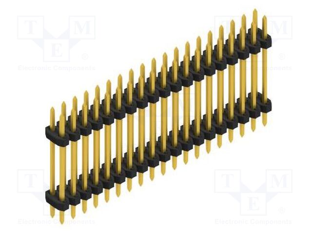 Connector: pin strips; pin header; male; PIN: 38; 2mm; THT; 2x19