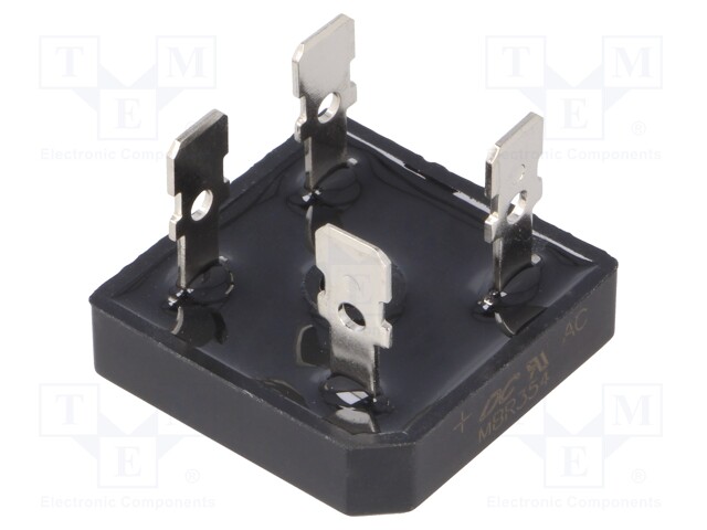 Single-phase bridge rectifier; Urmax:400V; If:35A; Ifsm:400A