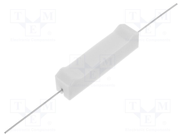 Resistor: wire-wound; cement; THT; 18Ω; 10W; ±5%; 10x9x49mm