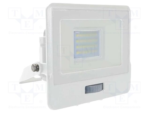 Lamp: LED flood light; 20W; 230VAC; white cold; 100°; 6500K; 25000h