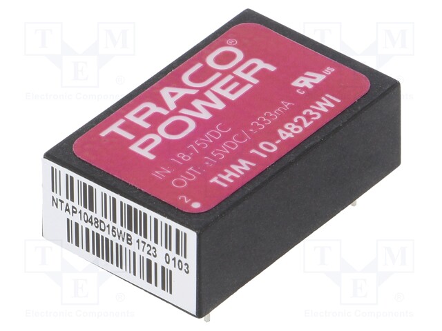 Converter: DC/DC; 10W; Uin: 18÷75V; Uout: 15VDC; Uout2: -15VDC; DIP24