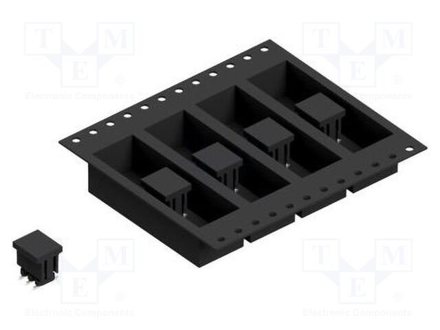 Connector: pin strips; pin header; male; PIN: 6; 2mm; SMT; 2x3; 100V