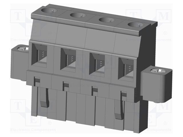 Connector: pluggable terminal block; plug; female; angled 90°