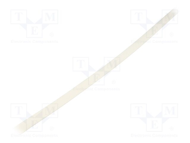 Heat shrink sleeve; polyolefine; white; Temp: -55÷135°C; L: 30m