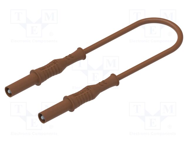 Test lead; 20A; banana plug 4mm,both sides; insulated; Len: 2m