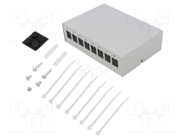Case; surface-mounted; Number of ports: 8