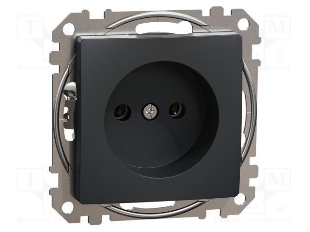E-type socket; 250VAC; IP20; plaster embedded,in mounting box