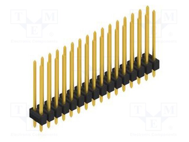 Connector: pin strips; pin header; male; PIN: 32; 2.54mm; THT; 2x16