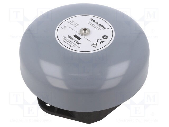 Signaller: sound; bell; 24VDC; 106dB; Series: A6BM; IP66; Ø168x93mm