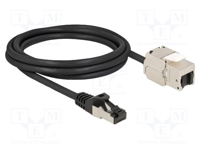 Extender Ethernet; S/FTP; Cat: 6a; RJ45 socket,RJ45 plug; 2m; PVC