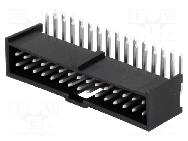 Socket; IDC; male; PIN: 30; angled 90°; THT; tinned; 2.54mm