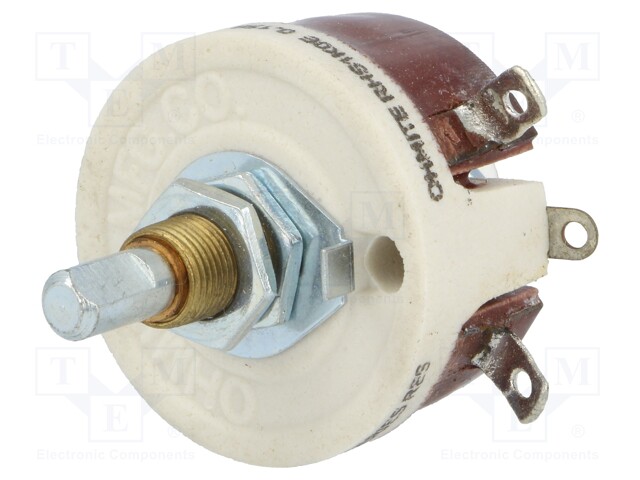 Potentiometer: shaft; single turn; 1kΩ; 25W; 6.35mm; wirewound