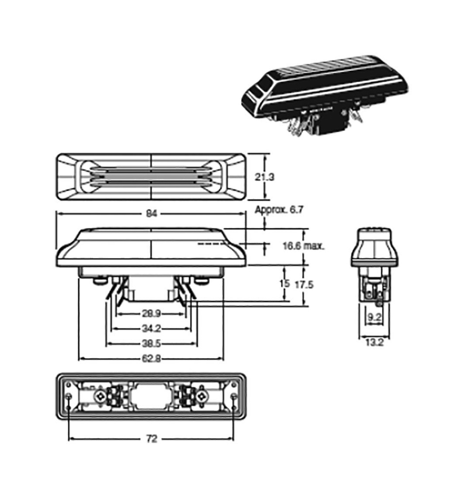 Safety switch: enabling switch; NC x2 + NO x2; IP65; OUT: 4; 250V