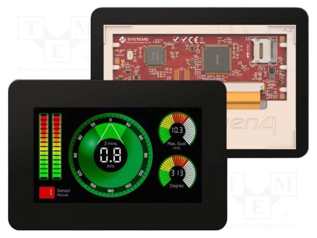 Display: TFT; 4.3"; 480x272; 32kBRAM,192kBFLASH; uC: DIABLO16