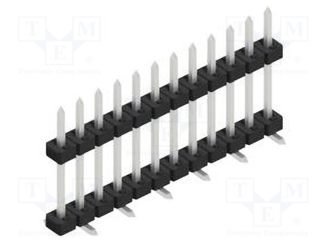 Connector: pin strips; pin header; male; PIN: 12; 2mm; SMT; 1x12