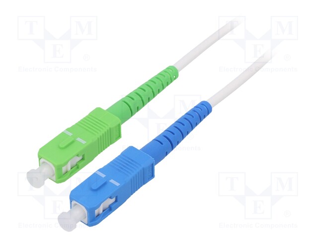 Fiber patch cord; OS2; SC/APC,SC/UPC; 20m; Optical fiber: 9/125um