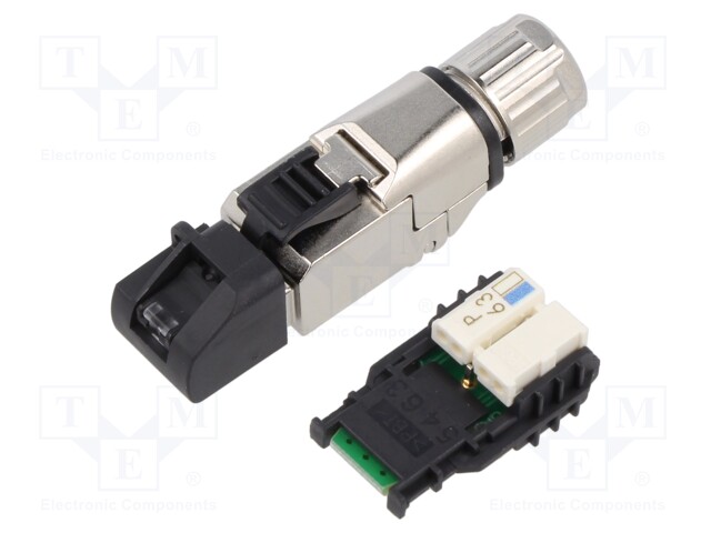 Connector: RJ45; plug; PIN: 4; Cat: 5; shielded; Layout: 8p4c; IDC