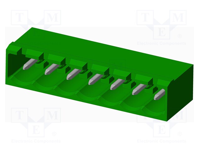 Connector: pluggable terminal block; socket; male; angled 90°