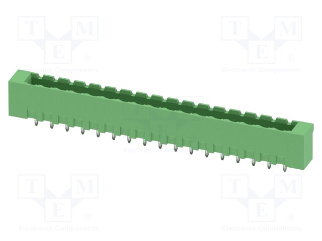 PCB headers, nominal cross section: 2.5 mm2, color: green, n