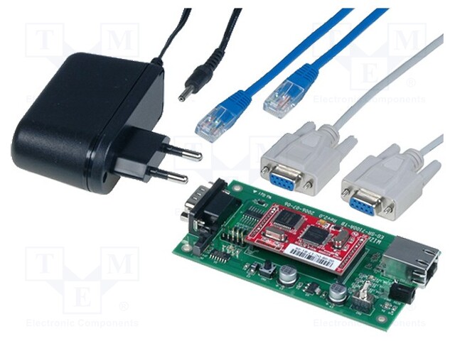 Dev.kit: Ethernet; RS232; WIZ100SR; Plug: EU