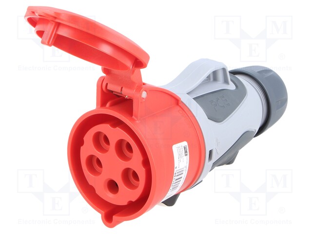 Connector: AC supply 3-phase; socket; female; 32A; 400VAC; IP44