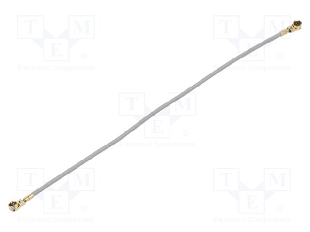 Cable: coaxial; U.FL,both sides; female; angled 90°; female; 0.1m
