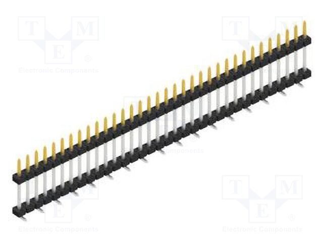 Connector: pin strips; pin header; male; PIN: 34; 2mm; SMT; 1x34