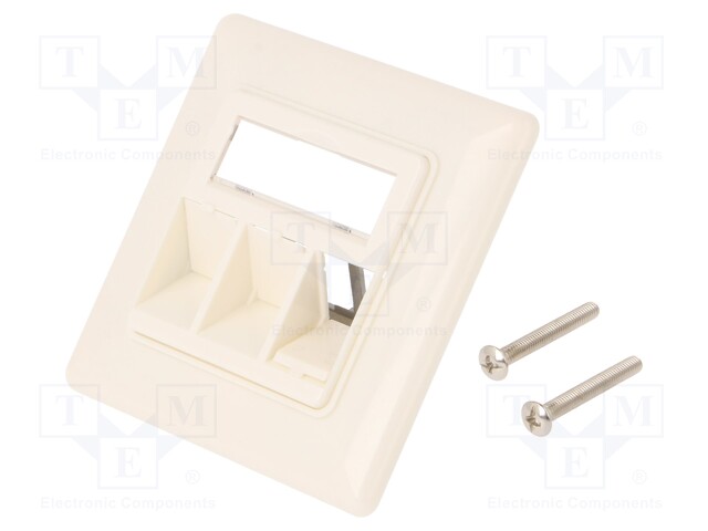 Socket; case; Keystone,unshielded; Colour: white; female