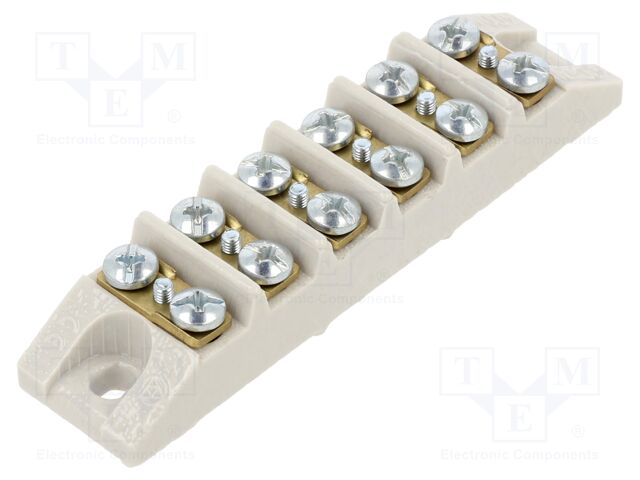 Connector: terminal block; ceramics; 4mm2; ways: 6; terminals: 12