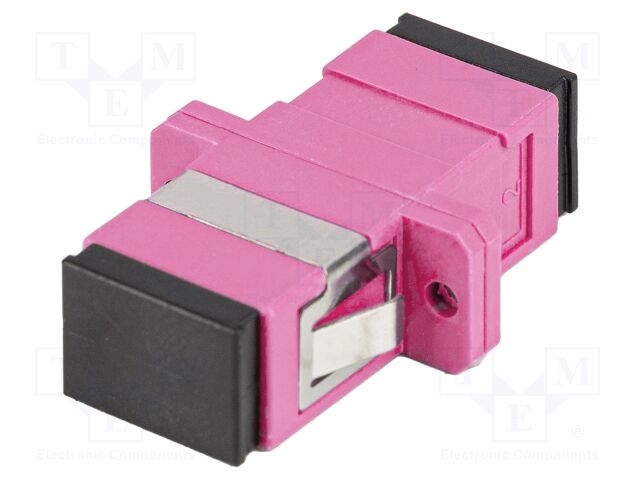 Transition: adapter; OM4; SC/UPC,both sides; 50/125um; -40÷85°C