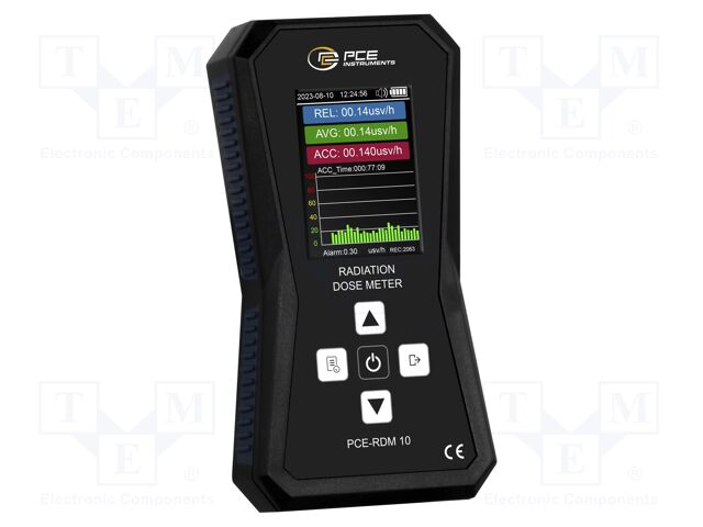 Meter: radation; LCD TFT 2,8"; 0,01÷99,99uSv/h; 167x89x32mm