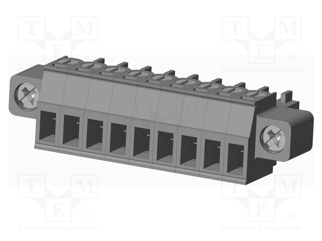 Connector: pluggable terminal block; plug; female; straight; grey