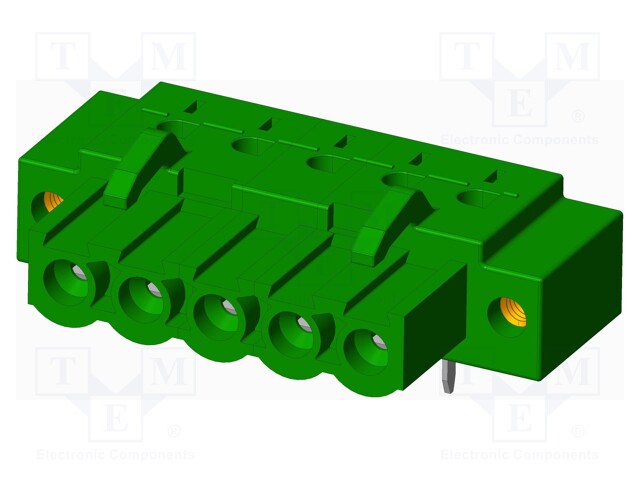 Connector: pluggable terminal block; socket; female; angled 90°