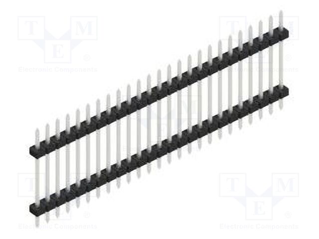 Connector: pin strips; pin header; male; PIN: 25; 2mm; THT; 1x25
