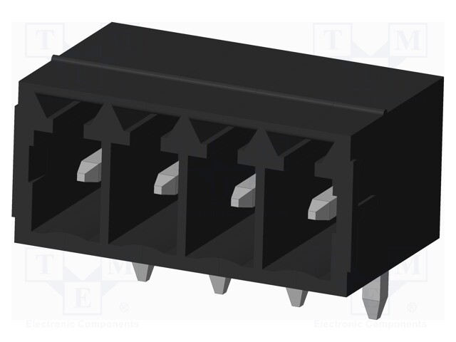 Connector: pluggable terminal block; socket; male; on PCBs