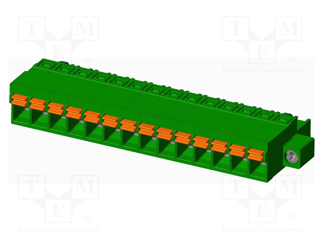 Connector: pluggable terminal block; plug; female; straight; 12A