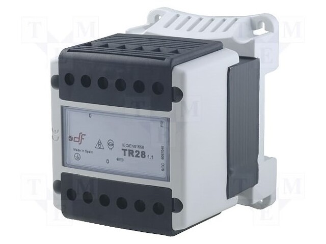 Transformer: safety; 160VA; 230VAC; 12V; IP20; Mounting: DIN; 2.4kg