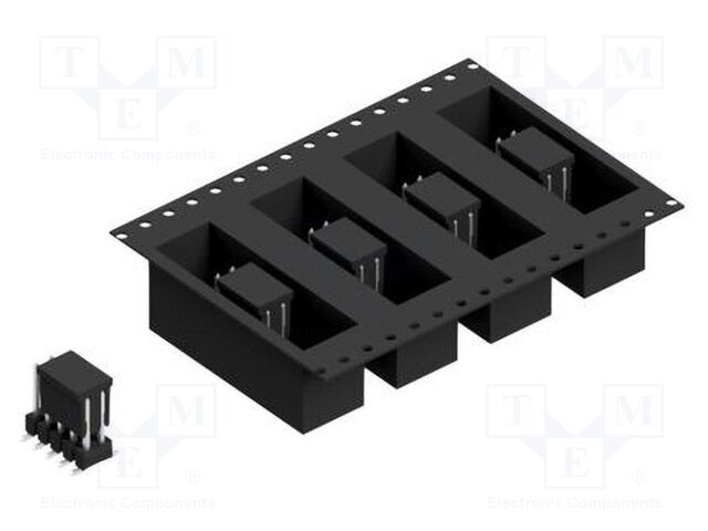 Connector: pin strips; pin header; male; PIN: 10; 2.54mm; SMT; 2x5