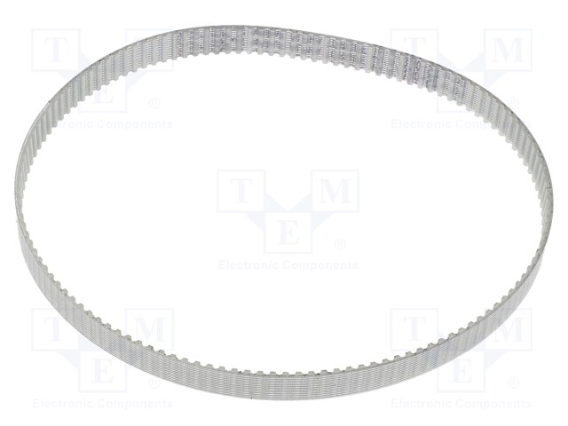 Timing belt; T2.5; W: 8mm; H: 1.3mm; Lw: 330mm; Tooth height: 0.7mm