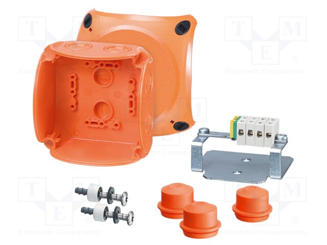 Enclosure: emergency; X: 104mm; Y: 104mm; Z: 70mm; IP65,IP66; orange