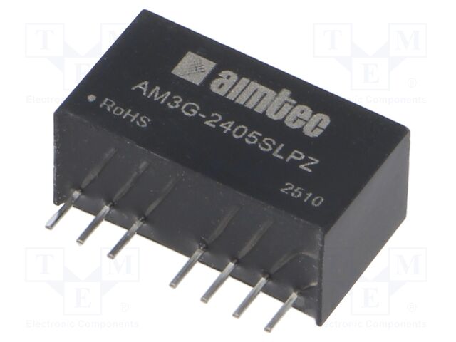 Converter: DC/DC; 3W; Uin: 18÷36V; Uout: 5VDC; Iout: 600mA; SIP8; THT