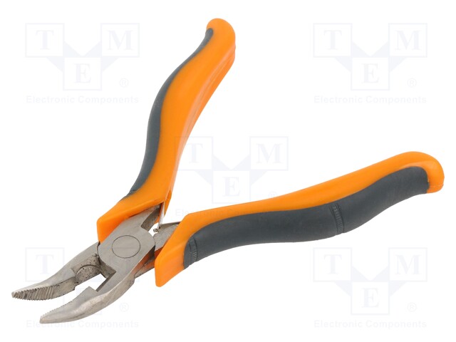 Pliers; for gripping and cutting,curved,universal; 125mm