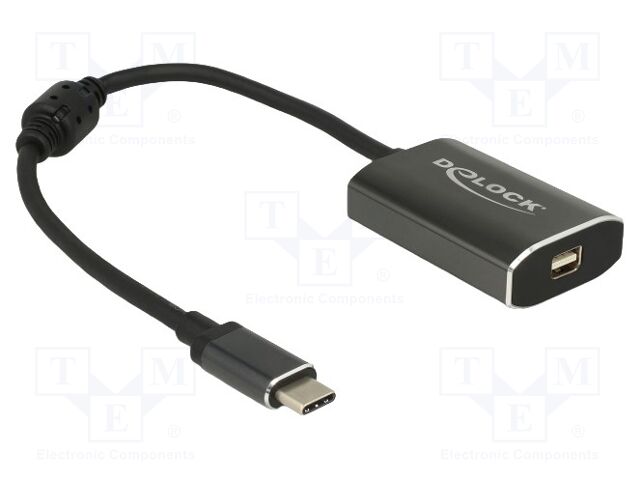 Adapter; mini DisplayPort socket,USB C socket,USB C plug; 0.2m