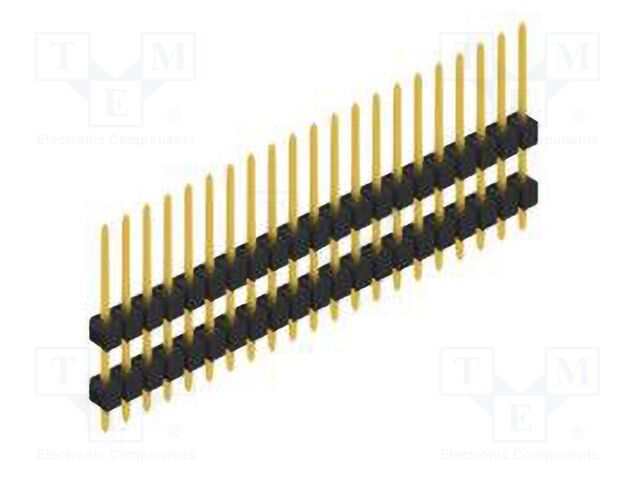 Connector: pin strips; pin header; male; PIN: 21; 2.54mm; THT; 1x21