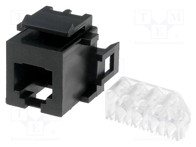Socket; RJ12; PIN: 6; gold-plated; Layout: 6p6c; 26AWG÷22AWG; IDC
