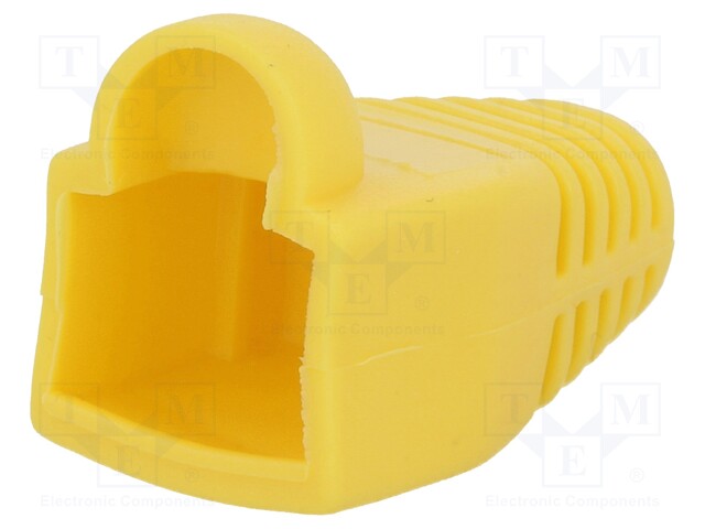 RJ45 plug boot; 5.8mm; Colour: yellow