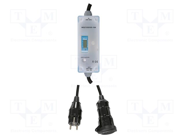Single phase meter; inside,outside; IP68; 16A; intelligent house