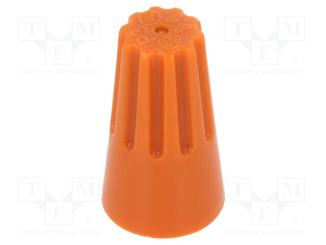 Close end; 22AWG÷14AWG; screwed; orange; max.105°C