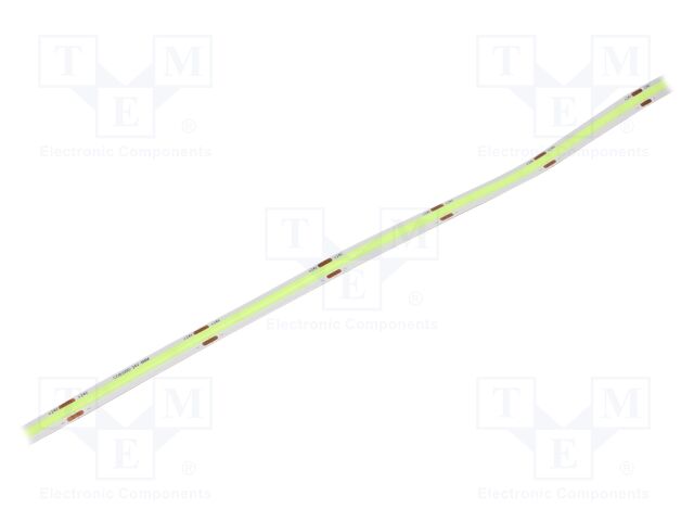 COB LED tape; green; LED/m: 320; 8mm; IP20; 180°; 8W/m; Thk: 2.2mm