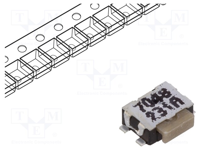 Microswitch TACT; SPST-NO; Pos: 2; 0.05A/32VDC; SMT; none; 3N; IP40